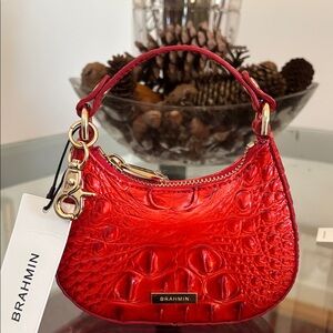 Brahmin Lollie Mini Bag Embrace Ombre Melbourne leather NWT